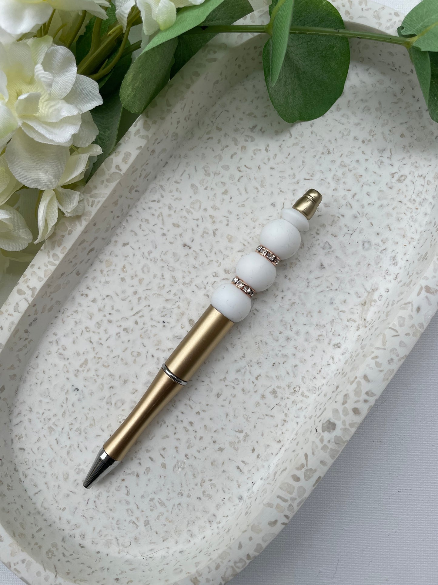 White and Gold Pen
