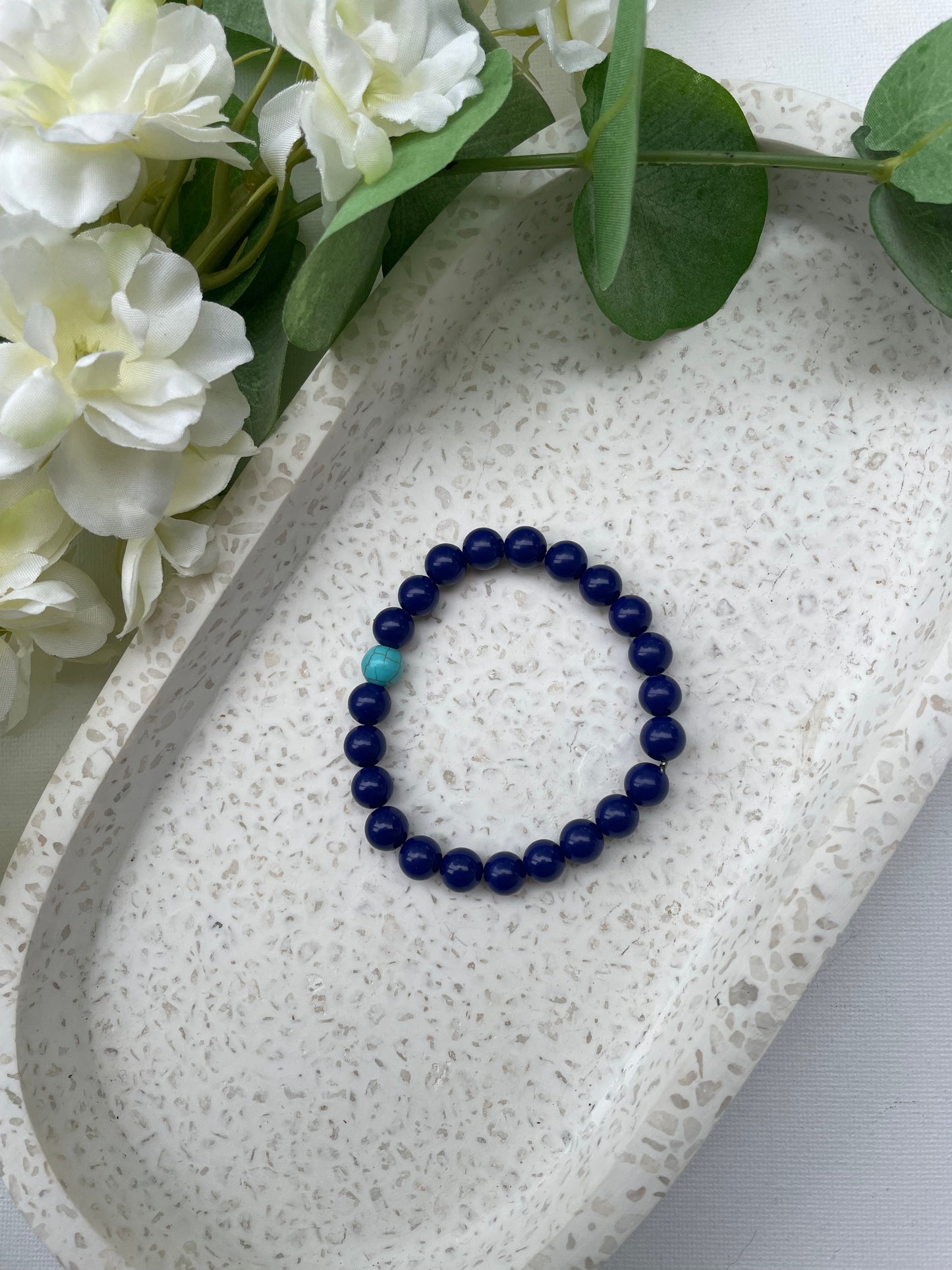 Lapis and Blue Turquoise Gem Stone Bracelet