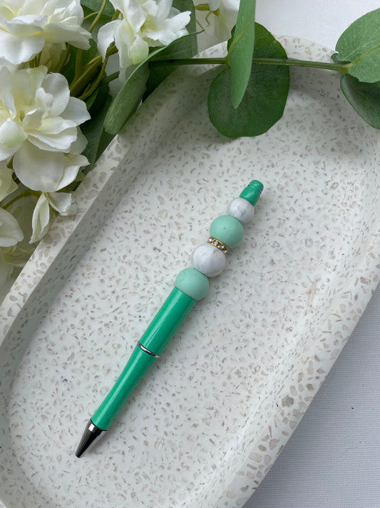 Mint Green Marble Pen