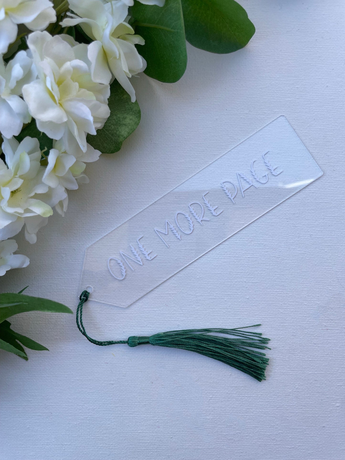 “ One more page “ Bookmark - Green